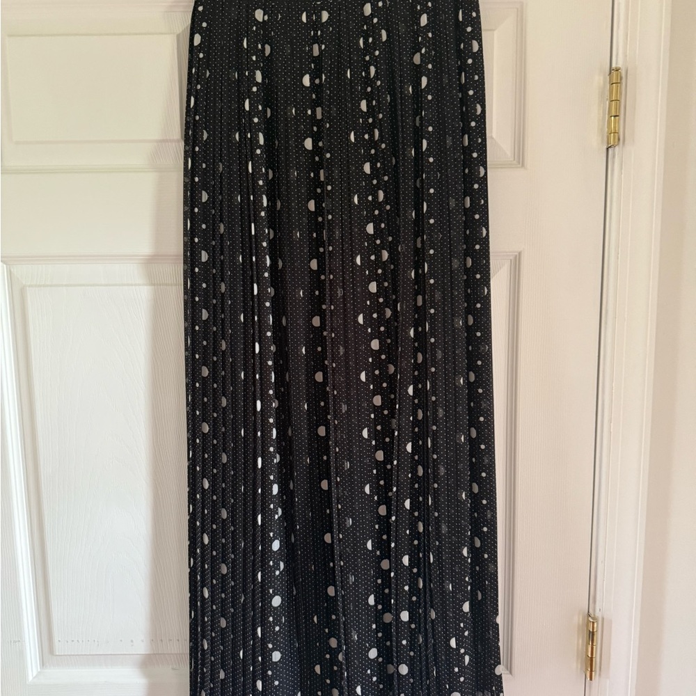 The Kooples Black Pleated Maxi Skirt